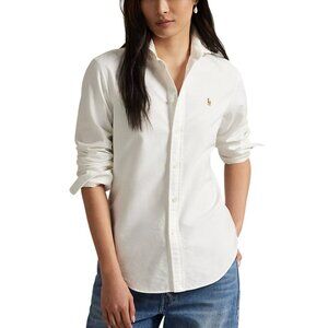 NWT Polo Ralph Lauren Stretch Slim Fit Oxford White Size 12 MSRP $148.00